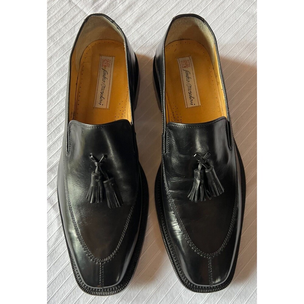 Sandro Moscoloni Tassel Loafer Clayton Made In Spain - Black Color - Size 12 D